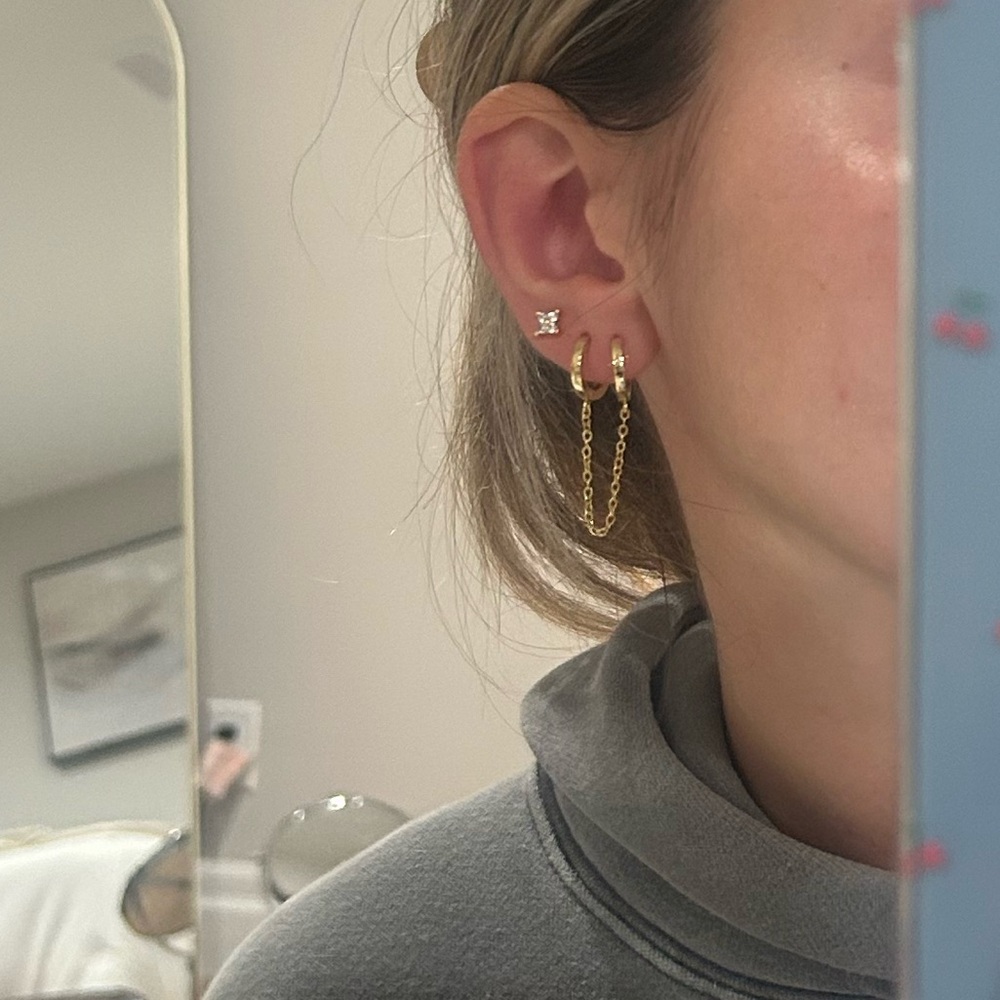 Double hoop earrings